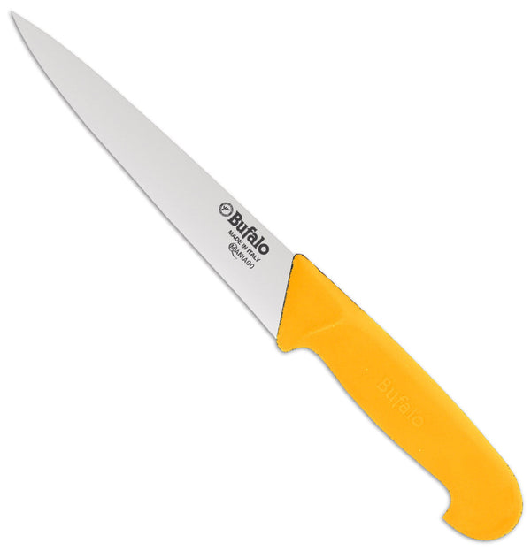 Coltello per Scannare Lama 14 cm Bufalo Scanno Costa Tonda S96/14 Manico Giallo prezzo