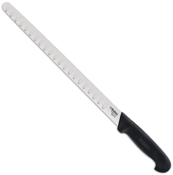online Coltello per Salmone Lama Alveolata 30 cm Bufalo S110/30 Manico Nero