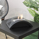 Camino a Bioetanolo da Tavolo 21x23 cm Vannini Rocky Nero