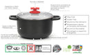 Batteria di Pentole 9 Pezzi in Alluminio Pressofuso Antiaderente Olympia Love
