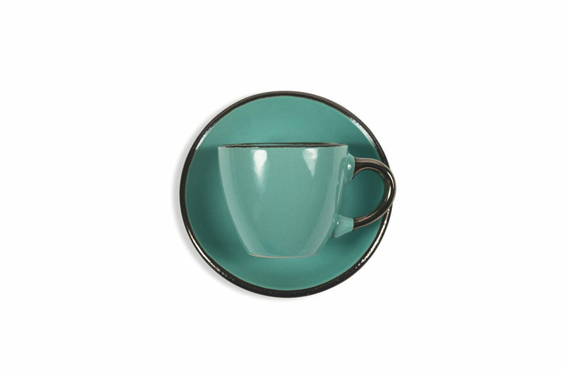 Set 6 Tazzine da Caffè cm in Stoneware Villa d'Este Home Tivoli Royal