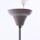 Lampadario a Sospensione Ø56 in MDF Design Shabby Bianco