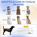 Cuccia per Cani di Taglia Grande Divano con Cuscino Sfoderabile 98x67x25 cm Grigio  