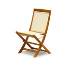 Sedia da Giardino Pieghevole in Legno Acacia e Textilene Taddei Sabah