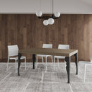Tavolo Allungabile 160-264x90x77 cm Paxon Premium Tortora Telaio Antracite 