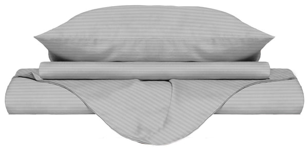 prezzo Copripiumino Matrimoniale con Sacco e Federe in Raso di Poliestere Grigio