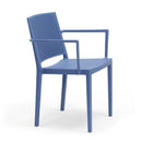 Set 4 Sedie Impilabili 81x57x56 cm con Braccioli in Polipropilene e Fibra di Vetro Porto Carta di Zucchero
