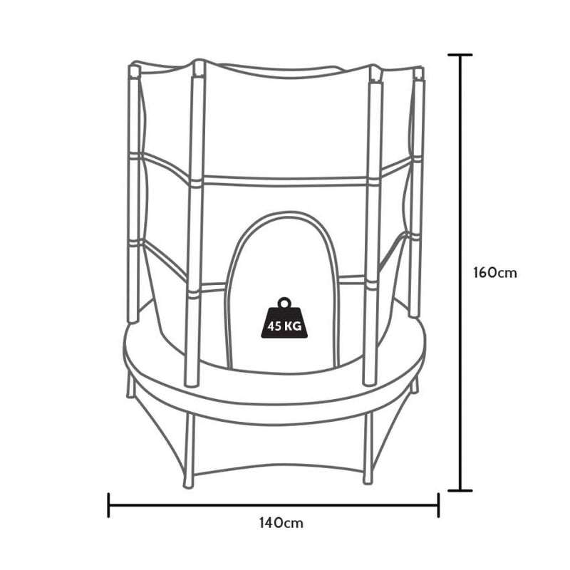 Trampolino Tappeto Elastico  Ø140 cmper Bambini