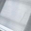 Pensilina Tettoia 110x60x23 cm in Policarbonato e Alluminio Trasparente