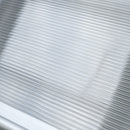 Pensilina Tettoia 110x60x23 cm in Policarbonato e Alluminio Trasparente