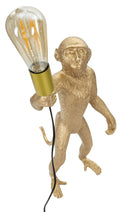 Lampada da Tavolo Monkey Oro 26x34x55 cm in Resina Oro      