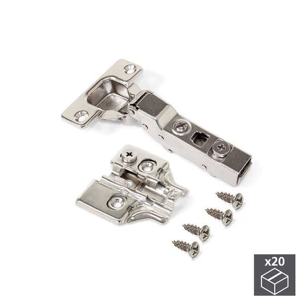 Cerniera a Scodellino 35 mm Mezzo Collo 100° con Basetta 20 Pezzi Emuca online