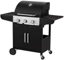 Barbecue a Gas GPL 3 Fuochi Qlima OKG103 Nero