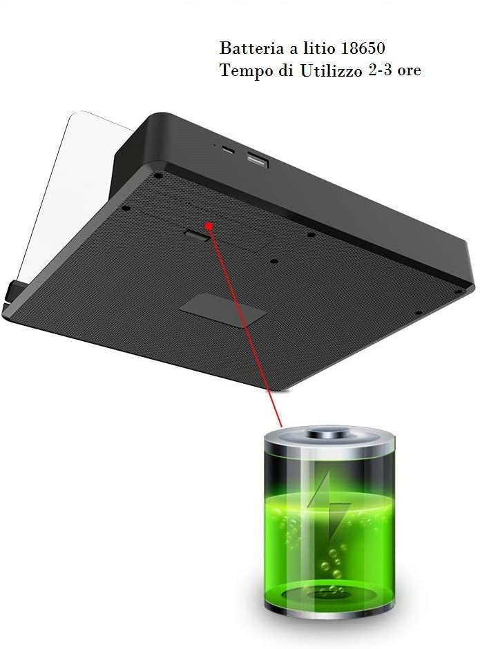 Lente Ingrandimento Cornice Zoom 26x per Schermo Smartphone con Bluetooth