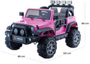 Macchina Elettrica per Bambini 12V 2 Posti Kidfun Fuoristrada Rosa