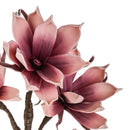 Set 2 Magnolie Composta da 4 Fiori Artificiali Altezza 95 cm Rosa