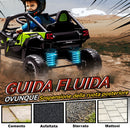 Macchina Elettrica per Bambini 3-5 Anni 12V con Licenza Kawasaki Doppio Motore Telecomando e Musica Nero      
