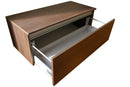 Mobile da Bagno Sospeso e Cassetto Soft Closing per Lavabo in Appoggio in Melaminico 100x45x37cm TFT Ibiza Tabacco Scuro