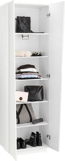 Armadio 2 Ante 60x38x199,7 cm Vega Bianco Lucido