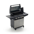 Barbecue a Gas con 4 Bruciatori Termometro e Fornello Laterale Taddei 4F Deluxe