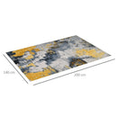 Tappeto Moderno per Interni 200x140 cm in Poliestere Effetto Vellutato Multicolore