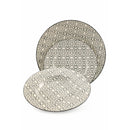 Servizio Piatti 18 Pezzi in Gres Villa d'Este Piper Black