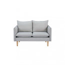 Divano 2 Posti Florin 130x84x51 h cm in Tessuto Beige