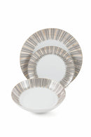 Servizio Piatti 18 Pezzi in Porcellana Villa d'Este Home Tivoli Opera Bianco