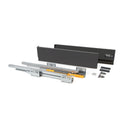 Cassetto Esterno Concept 30 Kg H138 mm P 500 Grigio Antracite Acciaio Emuca