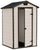 Casetta da Giardino Porta Attrezzi 129x103x196 cmin Resina Effetto Legno Keter Manor 4x3 Beige
