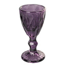 Set 6 Tazzine per Liquori Liquorini Prisma Provence in Vetro VdE Tivoli 1996 Viola
