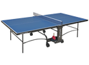 Tavolo da Pin Pong con Piano Blu e Ruote per Esterno Garlando Advance Outdoor