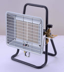 Stufa a Gas Gpl da Interno con Supporto 3,5kW Qlima FGHX145 Silver e Nero