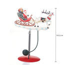Statuina Babbo Natale con Slitta 32 cm in Metallo