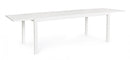 Tavolo Allungabile Hilde 200-300x100 cm Bianco in Alluminio