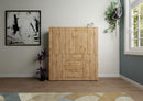 Credenza Alta 5 Ante e 3 Cassetti 150x35x165 cm Elios Quercia Natura      