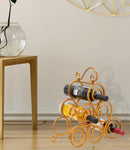 Porta Bottiglie Glam Ring 6 Posti 36x17,5x33,5 cm in Ferro Oro