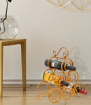 Porta Bottiglie Glam Ring 6 Posti 36x17,5x33,5 cm in Ferro Oro