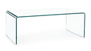Tavolino Iride Rettangolare con Vetro 120x60 in Vetro
