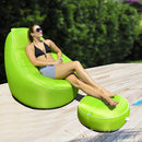 Pouf Gonfiabile da Esterno 118x110x90cm Sofa Avenli Giallo