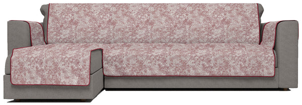 Copridivano con Penisola Sinistra in Poliestere e Cotone Bordeaux Varie Misure online