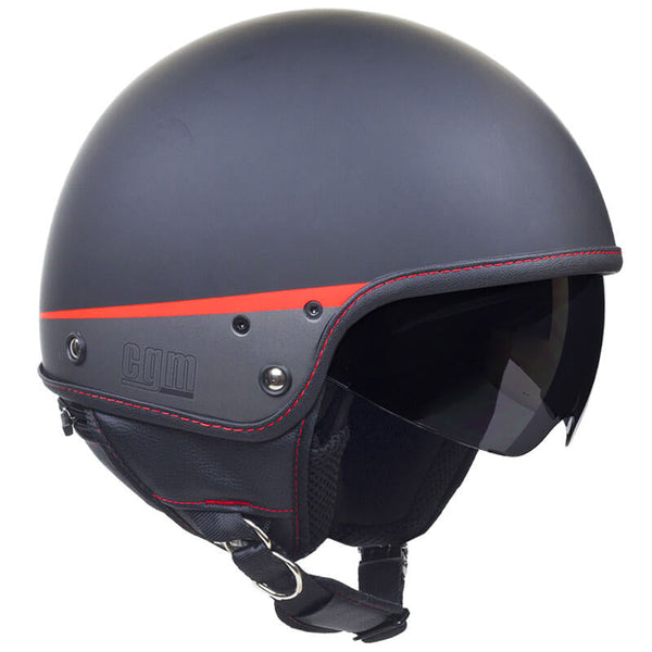 sconto Casco Demi-Jet per Scooter CGM Granada 105G Nero Opaco Varie Misure