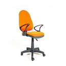 Poltrona operativa con braccioli 56x62x107/120 cm Tiger arancio