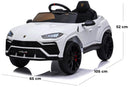 Macchina Elettrica per Bambini 12V con Licenza Lamborghini Urus Bianca