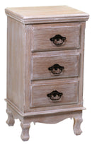 Comodino 3 Cassetti in Legno Stoccarda