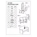 Set da Giardino Divano 2 Poltrone e Tavolino in Polyrattan Detroit Grigio