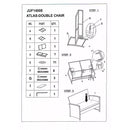 Set da Giardino Divano 2 Poltrone e Tavolino in Polyrattan Detroit Grigio