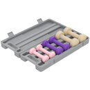 Set 6 di Manubri Pesi Fitness 6 kg Totali con Impugnatura Antiscivolo e Valigetta Multicolore Rosa      