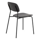 Set 4 Sedie 56,5x49x80,5 cm in PVC Hani Grigie