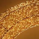 Ghirlanda 1200 con Led in Metallo luce bianco caldo cm Ø58xh10